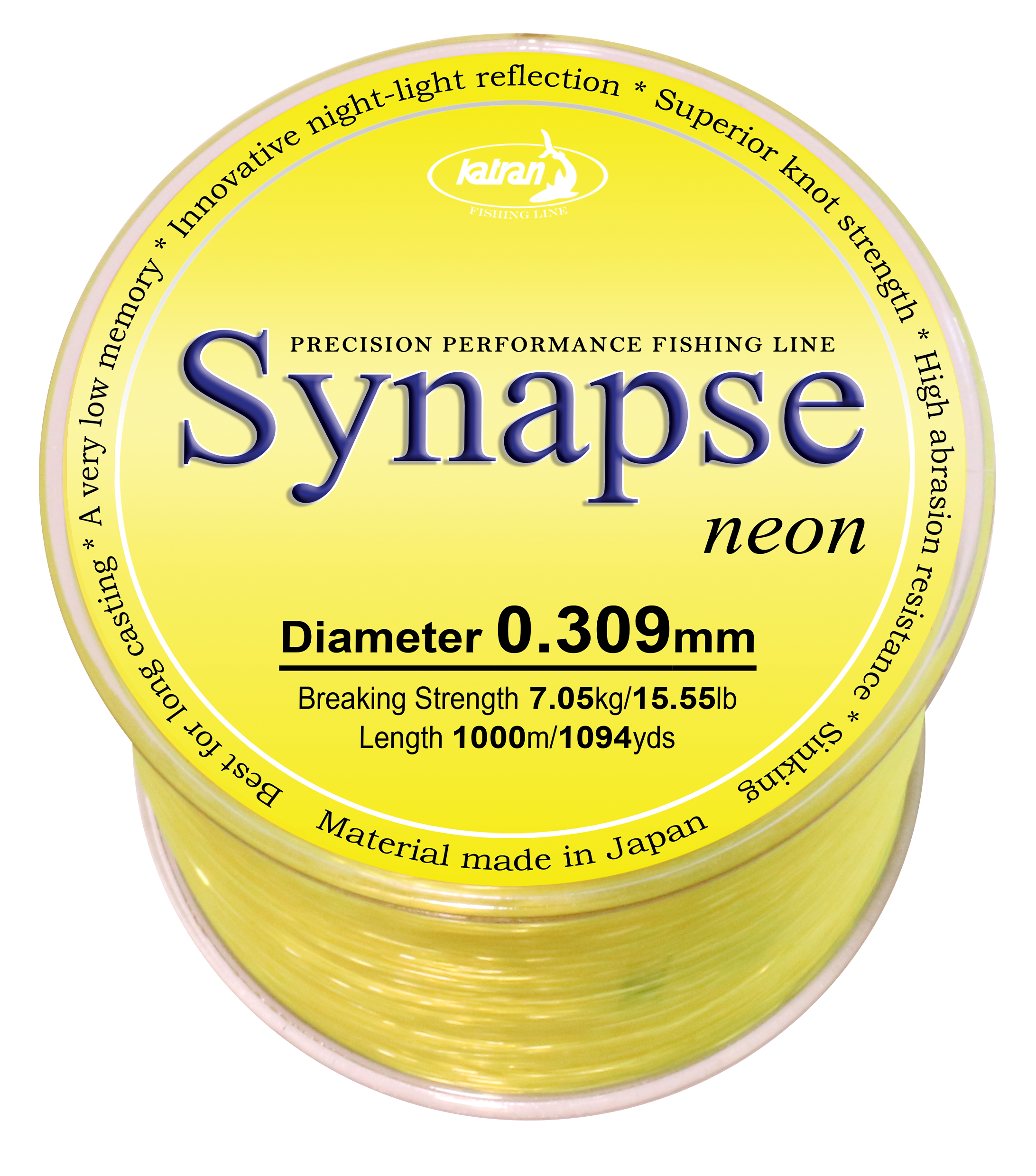 Vlasec Synapse Neon 0,309 mm 1000m Katran